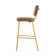 Sixty Upholstered Counter Stool with Metal Frame