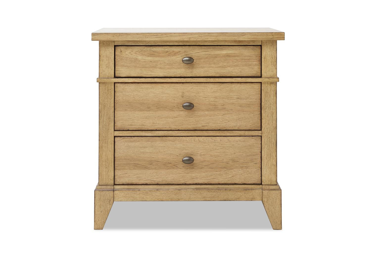 Mya 3 - Drawer Nightstand, Tan