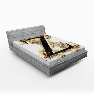 Letter Microfiber Fitted Sheet