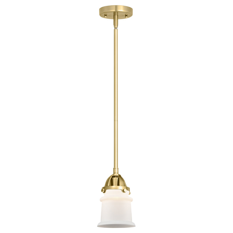 Mini-luminaire suspendu avec tige 1 lumière 6 po Nouveau 2 - Alvi - ampoule non incluse, H 41,75 po x l 5,25 po x P 5,25 po