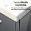 24 po Meuble-lavabo X 22 pour comptoir de salle de bain en marbre et miroir inclus-756978892