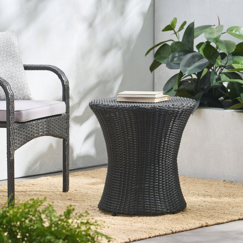 Table d'appoint extérieur, Noir