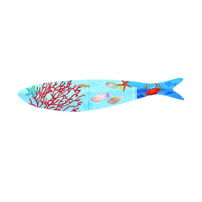 Sardine Handmade Coastal Nautical & Beach Wall Decor on Earthenware