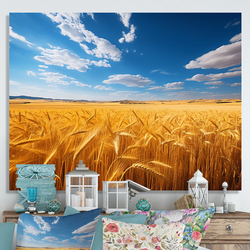 «Australie Golden Plains», reproduction sur toile encadrée, H 24 po x l 32 po x P 1 po, Toile tendue
