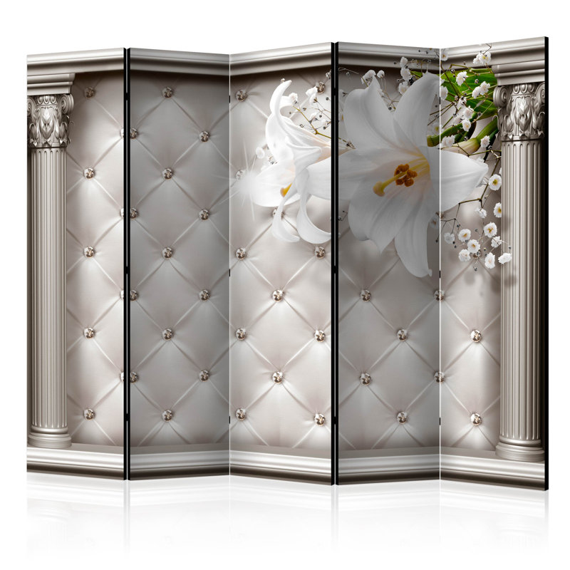 Avarayr 225cm W x 172cm H 5 - Panel Folding Room Divider