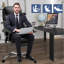 Fauteuil de bureau ergonomique avec massage Kanilah