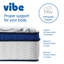 Matelas hybride matelassé Vibe, matelas à ressorts de 12 po et mousse viscoélastique gélifiée-126406467