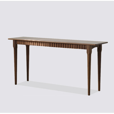 Modern Minimalist Black Walnut With Drawer Bar Counter Table