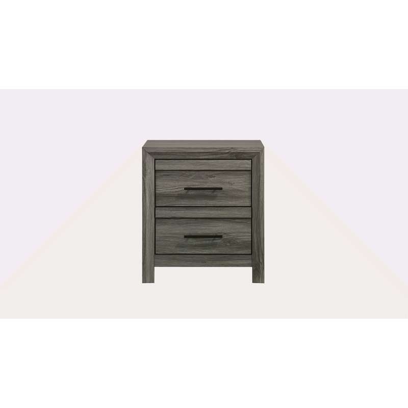 Table de chevet 2 tiroirs de style moderne en bois