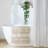 Natural Woven Stripe Bath Mat - 20x32"