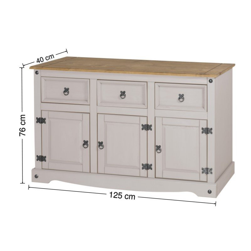 125cm Sideboard with Bar Hutch