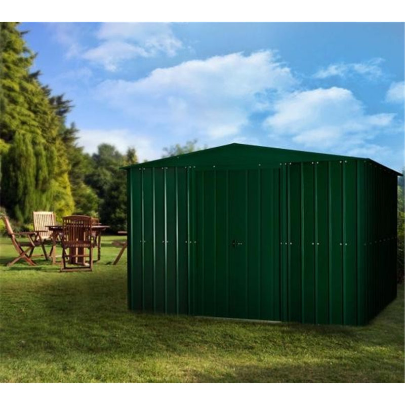 Salford 10 ft. W x 8 ft. D Metal Garden Shed