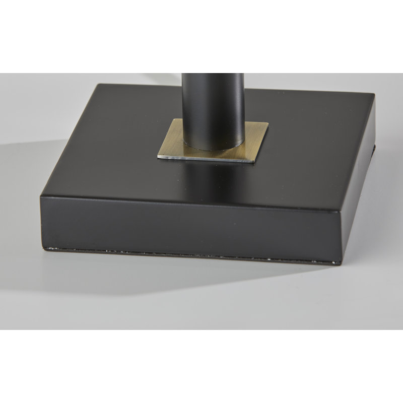 Lampe de bureau noire / laiton 25,25 po Abele