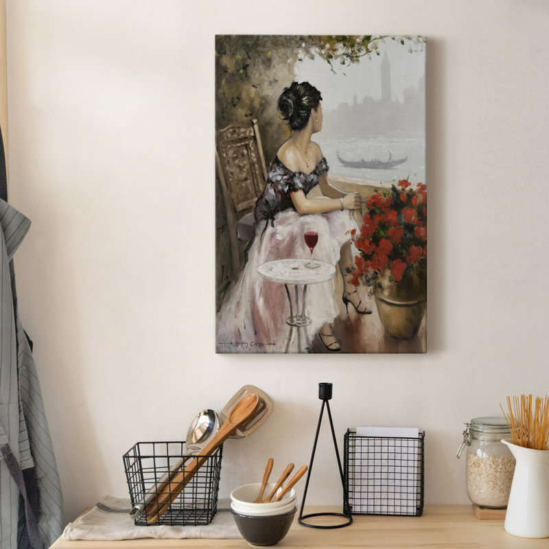 Après-midi sur le canal - peinture sur toile tendue, H 60 po x l 40 po x P 1 po