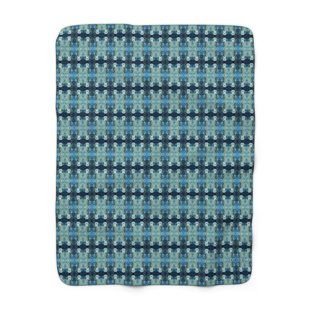 Sherpa Fleece Throw - Blue Telecaster Guitars