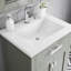 Meuble-lavabo 24 po Gaget en vert glacial avec robinet simple chromé moderne-1113332340-1113332344
