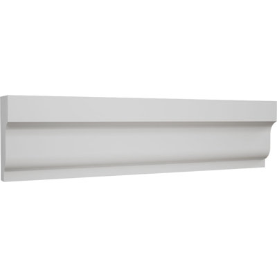 WG210 - H 1 5/8 po x P 5/8 po x L 96 po, moulure de bardeaux en PVC TrueCraft, blanc