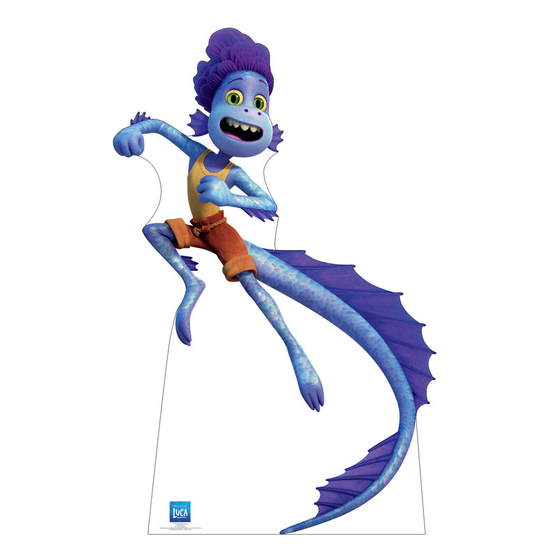 70'' Blue Alberto Sea Monster Cardboard Standup