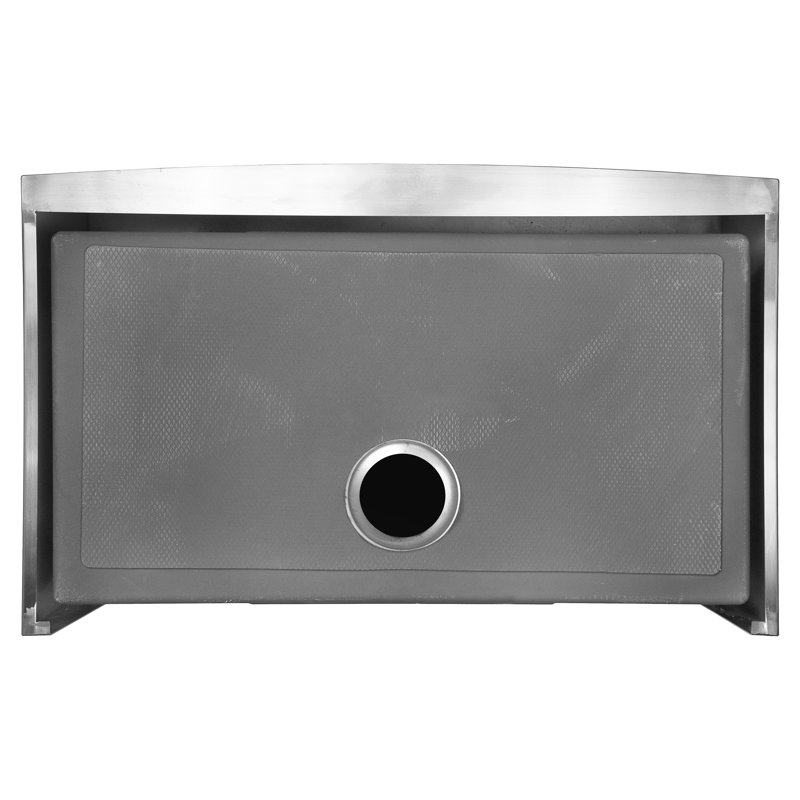 SleekSteel 33 in. x 21 in. 16 Gauge Stainless Steel Farmhouse Apron-Front Undermount Single Bowl Kitchen Sink