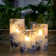 Holiday Romantic Love Theme Flameless Candles Real Wax Flickering Glass LED Candles with Remote