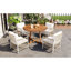 Ensemble de table de salle à manger extensible en bois 5 pièces Modern