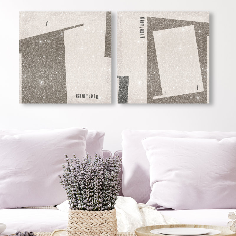 Structural Set Set by Oliver Gal, 16"H x 16"W, Gallery Wrapped