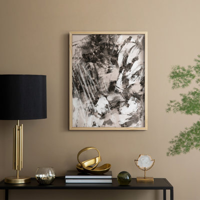 Blush Blackboard I Framed Print - Solid Wood
