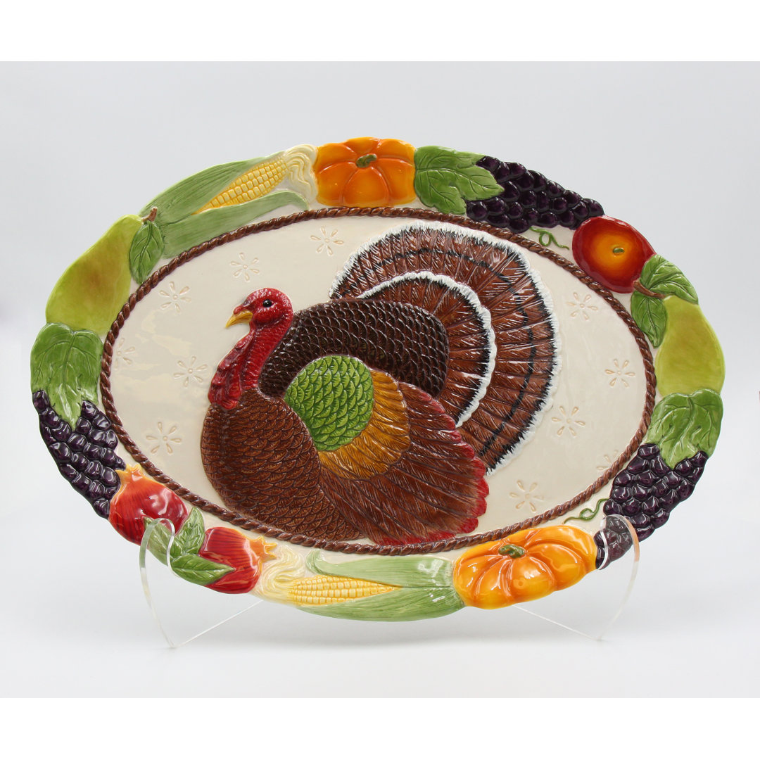 The Holiday Aisle® Porcelain Platter The Holiday Aisle®