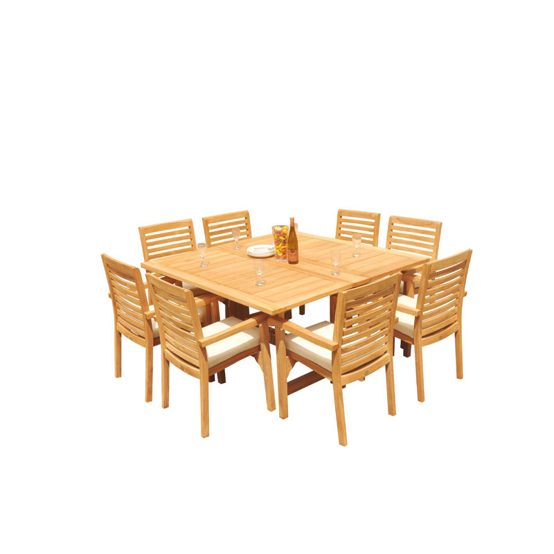 Ensemble de salle à manger pour 8 personnes Douberly Square