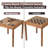 Wooden Chess Checkers and Backgammon 3 in 1 Combo Game Table Furniture Set, 25" x 25", 4" King-119390281