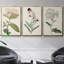 Ensemble de 3 papillons bleus antiques I encadrés sur toile-97760100-97760104
