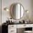 1-light vintage armed wall sconce Antique Bronze wall sconces for Bedroom Bathroom