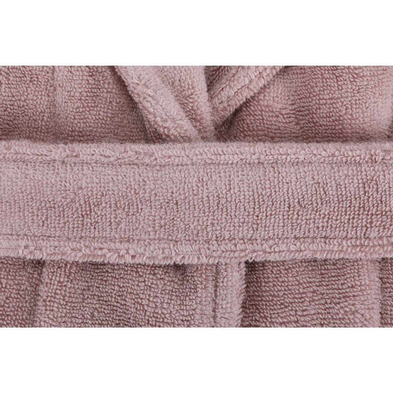 Peignoir mi-mollet unisexe Boersma, S, Rose