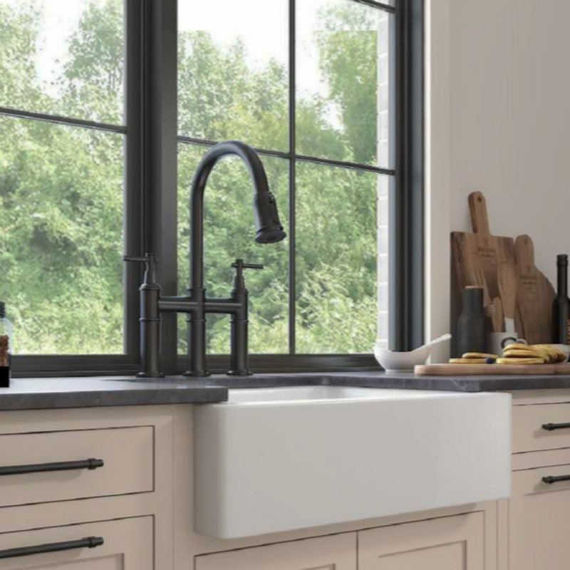 Farmhouse Apron Front  Kitchen Sink Bathroom Sink Undermount Bathroom Sink