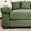 Canapé d'angle modulaire Cloud surdimensionné de 138 cm (54,3 po), accoudoirs extra-épais, coussins à haute résilience, design ergonomique, tissu en velours côtelé doux de qualité supérieure, assemblage facile pour le salon ou le bureau