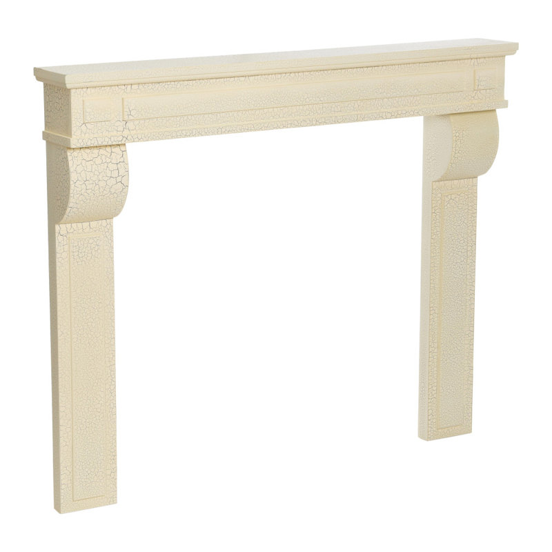 Wood Fireplace Surround, Cream