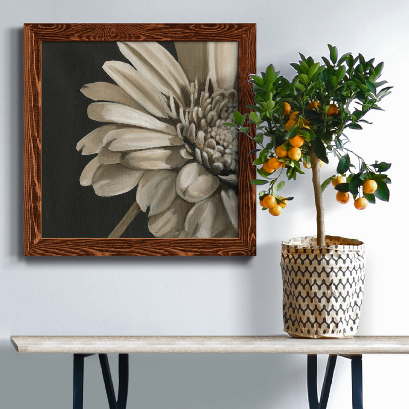 Classical Blooms IV - Art mural, H 35,5 po x l 35,5 po x P 1,5 po, Érable
