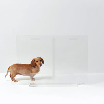Barrière pour animaux autoportante