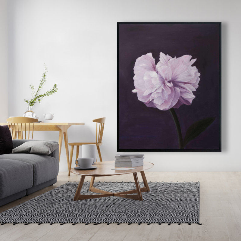 Beautiful Purple Flower Print On Canvas, H 60 po x l 48 po