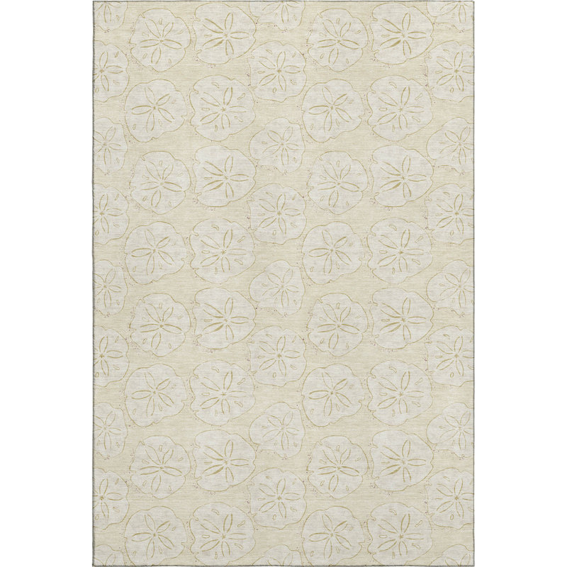 Premium Machine Washable Mayfield AMF189 Animal Print Rug, Sand, 8' x 10'