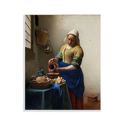 Art classique sur plaque «The Milkmaid» par one1000paintings