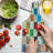 Ambesonne Colourful Tempered Glass Cutting Board Patchwork Retro Style Multicolor