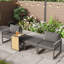 2-4 Seater Modular Outdoor Set With Dual-use Plastic Wood Table & Pe Rattan