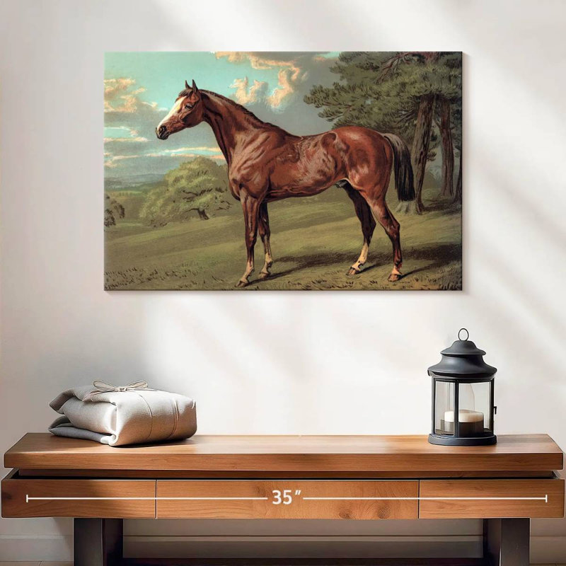 Cheval sauvage rétro, H 16 po x l 24 po