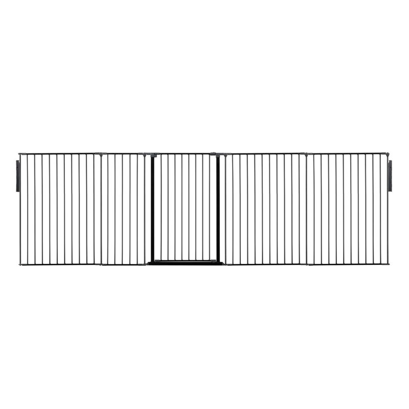 Jennie 334cm W x 105cm H 5 - Panel Metal Folding Room Divider