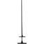 Panneaux de clôture 76 "H48" l 76 "noir - autoportant en métal pour la construction de patio-121639780