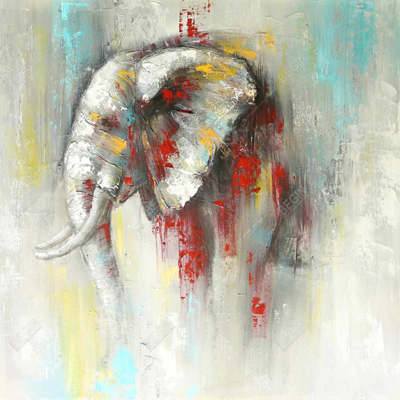 " Abstract Paint Splash Elephant "