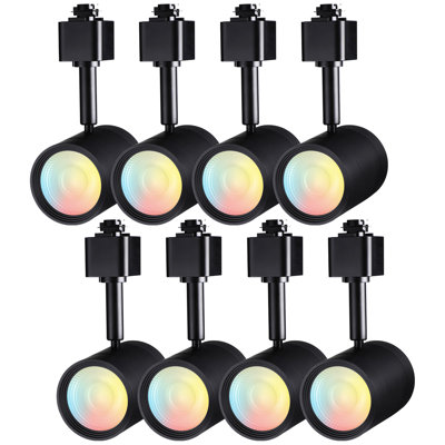8.5W 5Cct Led H Track Lighting Heads, Dimmable Track Light, Cri90, Matte Black