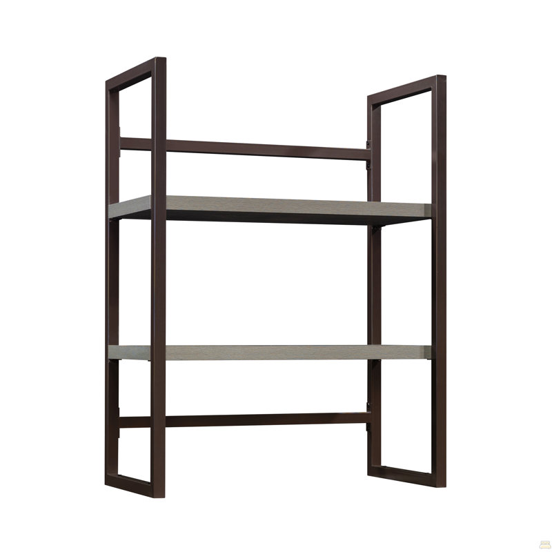 Bahut de bibliothèque avec design moderne, finition brune