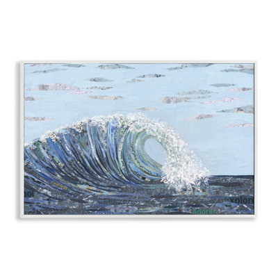 Big Kahuna Wave Framed Giclee Art by Jennifer Peck